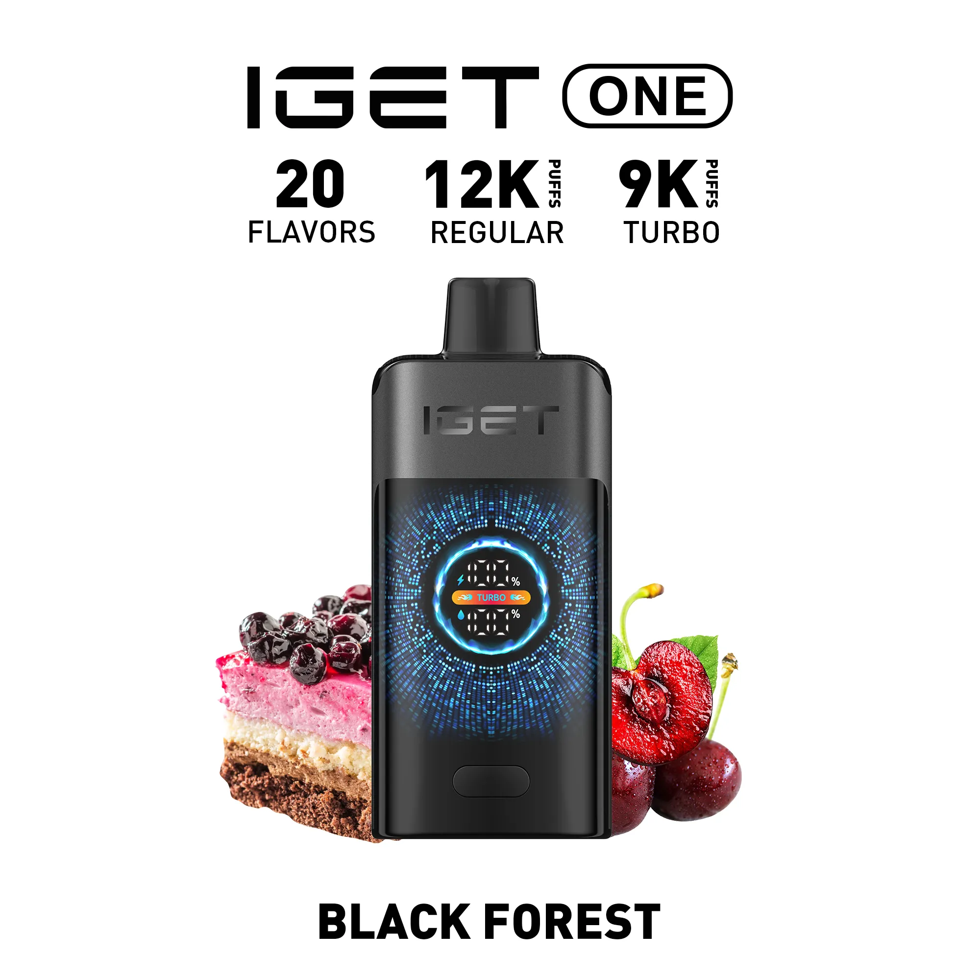 BLACK FOREST IGET ONE 12000 Puffs (30 Units) - Image 1